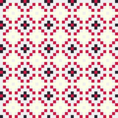 Soyut çapraz desen, üretken hesaplama sanatı, vektör illüstrasyonu