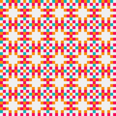 Soyut simetrik çapraz desenli vektör sanat çizimi