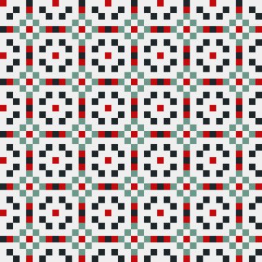 Soyut simetrik çapraz desenli vektör sanat çizimi