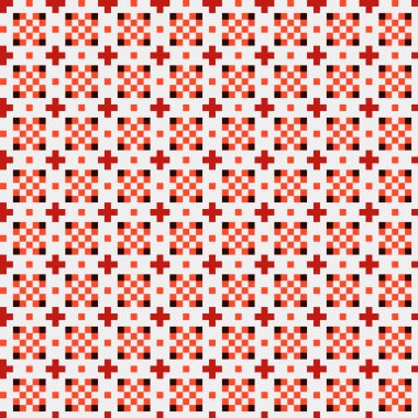 Soyut simetrik çapraz desenli vektör sanat çizimi