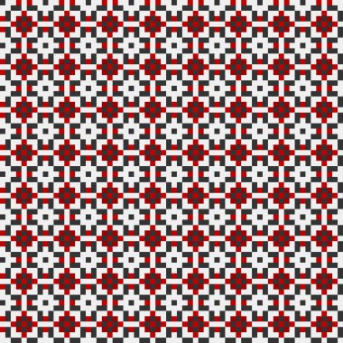 Soyut simetrik çapraz desenli vektör sanat çizimi