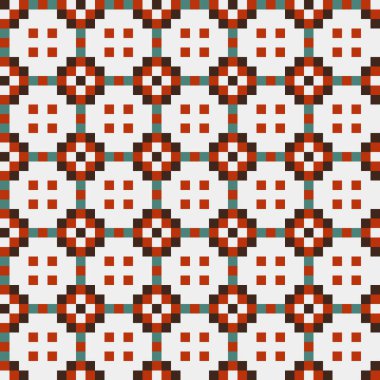 Soyut simetrik çapraz desenli vektör sanat çizimi