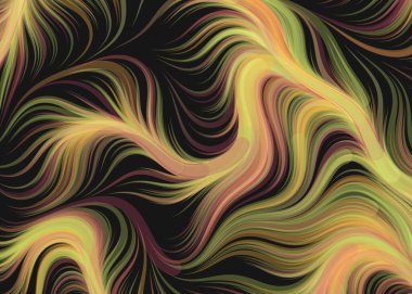 Soyut Perlin Gürültüsü Geometrik Deseni 