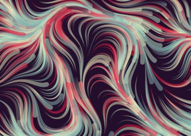 Soyut Perlin Gürültüsü Geometrik Deseni 