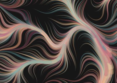 Soyut Perlin Gürültüsü Geometrik Deseni 