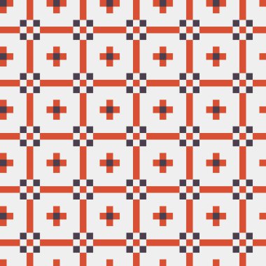 Soyut çapraz desen, üretken hesaplama sanatı, vektör illüstrasyonu