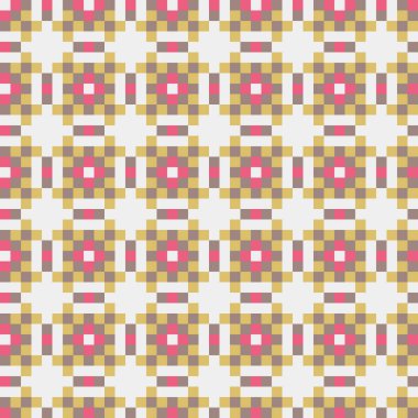 Soyut çapraz desen, üretken hesaplama sanatı, vektör illüstrasyonu