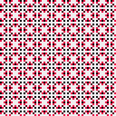 Soyut çapraz desen, üretken hesaplama sanatı, vektör illüstrasyonu