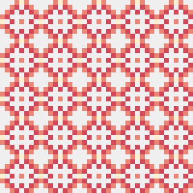 Soyut çapraz desen, üretken hesaplama sanatı, vektör illüstrasyonu