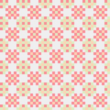 Soyut çapraz desenli üretken hesaplama sanatı çizimi