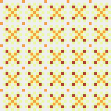 Soyut çapraz desenli üretken hesaplama sanatı çizimi