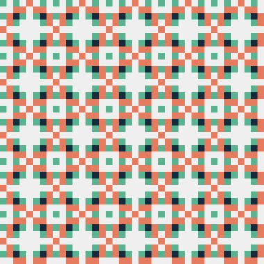 Soyut çapraz desen, üretken hesaplama sanatı, vektör illüstrasyonu