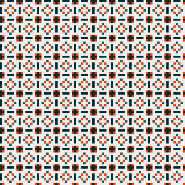 Soyut çapraz desen, üretken hesaplama sanatı, vektör illüstrasyonu