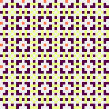 Soyut çapraz desenli üretken hesaplama sanatı çizimi