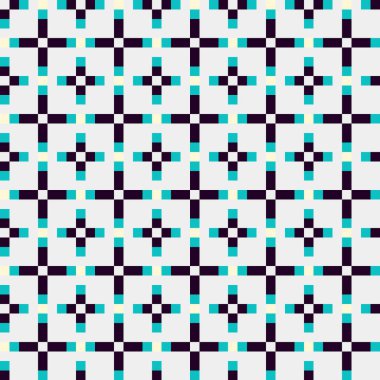 Soyut çapraz desenli üretken hesaplama sanatı çizimi