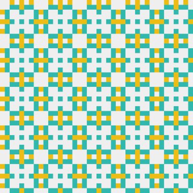 Soyut çapraz desenli üretken hesaplama sanatı çizimi