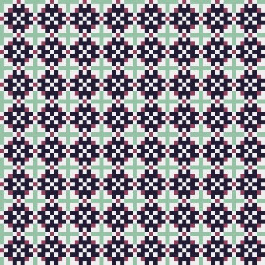 Soyut çapraz desen, üretken hesaplama sanatı, vektör illüstrasyonu