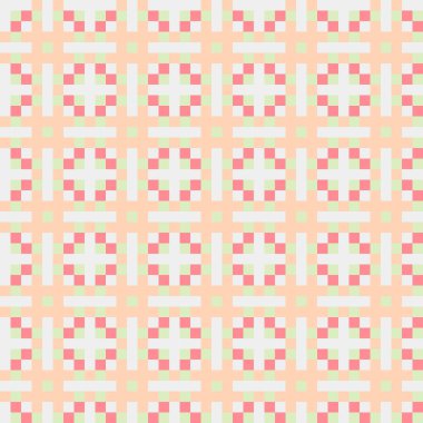 Soyut çapraz desen, üretken hesaplama sanatı, vektör illüstrasyonu