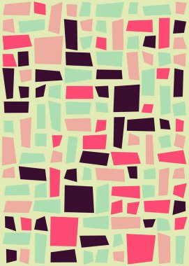 Ofset Quad üretken sanat arkaplan çizimi