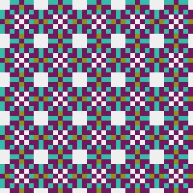 Soyut çapraz desen, üretken hesaplama sanatı, vektör illüstrasyonu