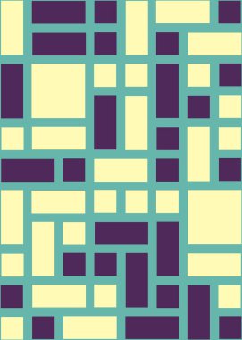 Ofset Quads üretken sanat arka planı, vektör illüstrasyonu