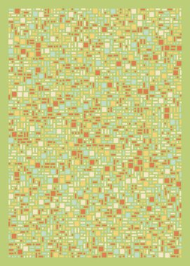 Ofset Quads üretken sanat arka planı, vektör illüstrasyonu
