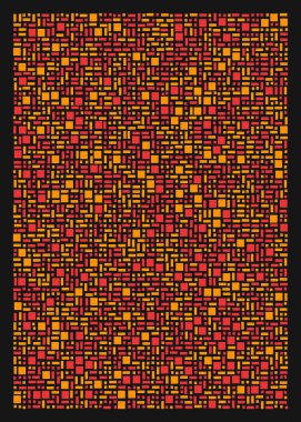 Ofset Quads üretken sanat arka planı, vektör illüstrasyonu
