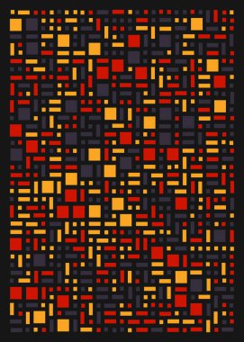 Ofset Quads üretken sanat arka planı, vektör illüstrasyonu