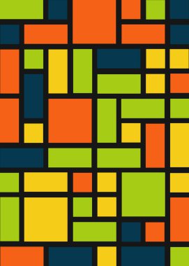 Ofset Quads üretken sanat arka planı, vektör illüstrasyonu