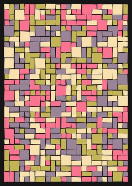 Ofset Quad üretken sanat arkaplan çizimi