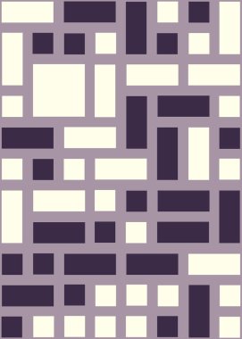 Ofset Quads üretken sanat arka planı, vektör illüstrasyonu