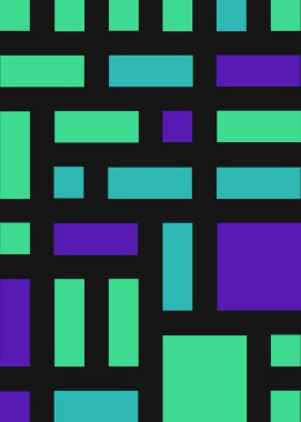 Ofset Quads üretken sanat arka planı, vektör illüstrasyonu