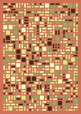 Ofset Quads üretken sanat arka planı, vektör illüstrasyonu