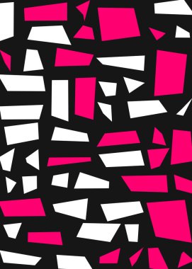 Ofset Quads üretken sanat arka planı, vektör illüstrasyonu