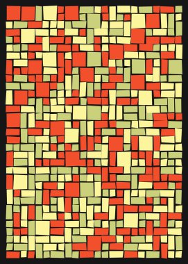 Ofset Quad üretken sanat arkaplan çizimi