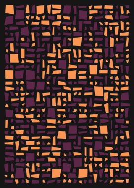 Ofset Quads üretken sanat arka planı, vektör illüstrasyonu