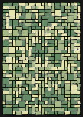 Ofset Quads üretken sanat arka planı, vektör illüstrasyonu