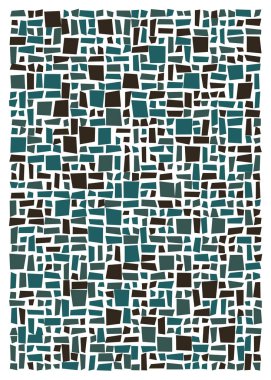 Ofset Quads üretken sanat arka planı, vektör illüstrasyonu