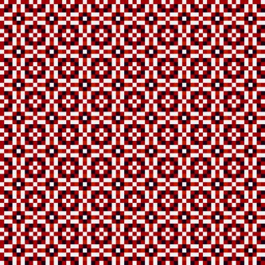 Soyut çapraz desenli üretken hesaplama sanatı çizimi