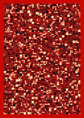 Ofset Quads üretken sanat arka planı, vektör illüstrasyonu