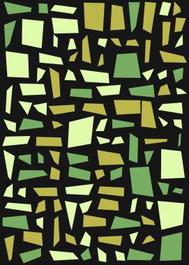 Ofset Quads üretken sanat arka planı, vektör illüstrasyonu