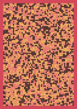 Ofset Quads üretken sanat arka planı, vektör illüstrasyonu