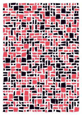 Ofset Quad üretken sanat arkaplan çizimi