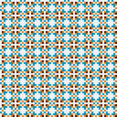 Soyut çapraz desen, üretken hesaplama sanatı, vektör illüstrasyonu