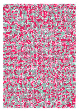 Ofset Quads üretken sanat arka planı, vektör illüstrasyonu