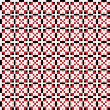 Soyut çapraz desenli üretken hesaplama sanatı çizimi