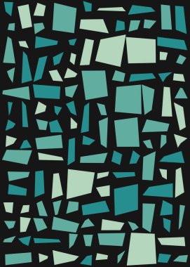 Ofset Quads üretken sanat arka planı, vektör illüstrasyonu