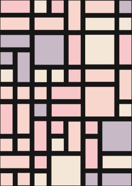 Ofset Quads üretken sanat arka planı, vektör illüstrasyonu