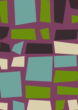 Ofset Quads üretken sanat arka planı, vektör illüstrasyonu