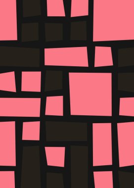 Ofset Quads üretken sanat arka planı, vektör illüstrasyonu